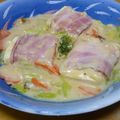 まゆこ．Ｍ's cooksnap of when they made ベーコン巻き巻き豆腐ステーキ♪シチュー味.