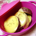 かずちゃん。's cooksnap of when they made さつまいもとハムのチーズ焼き.