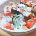 つつくみ's cooksnap of when they made フレッシュトマトとナスのチーズ焼き.
