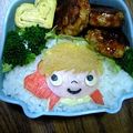 kanamanaママ's cooksnap of when they made ポニョ☆お弁当（キャラ弁）.
