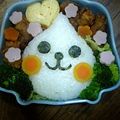 kanamanaママ's cooksnap of when they made キャラ弁。Qｏｏちゃん弁当♪.