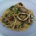naominko's cooksnap of when they made いかとほうれん草のほんのり和風パスタ.