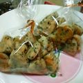 さおぴーや☆'s cooksnap of when they made 簡単・米粉黒ゴマクッキー.