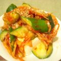 くっくのん's cooksnap of when they made 夏にぴったり★キムきゅうりやっこ。.