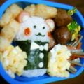 ケロっと♪かあちゃん's cooksnap of when they made キャラ弁♪　俵おにぎりでっくまっ＾＾.