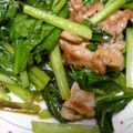 ***チョッコ***'s cooksnap of when they made 小松菜と豚肉のポン酢炒め.