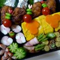 みかぱちこ's cooksnap of when they made キャラ弁に☆市松模様のおかず.