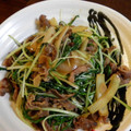 綺ママ's cooksnap of when they made 牛肉と水菜の炒め物.