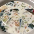 Bunnirella's cooksnap of when they made シーフードミックスで豆乳クラムチャウダー.