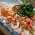しげちよ's cooksnap of when they made 鮭と大葉の焼きうどん＠めんつゆ.