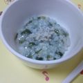 ミオたんママ's cooksnap of when they made ♡離乳食*わかめとしらすのおかゆ♡.