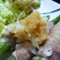 いずみるく's cooksnap of when they made 豚オクラ巻きの大根おろしあえ♪.