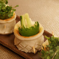 こはがえる's cooksnap of when they made ひとくちで☆かいわれ大根のクルクル巻き.