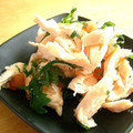 ママdeko's cooksnap of when they made 鶏ささみのシソたらこ和え.