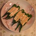 オレンジリング's cooksnap of when they made オクラで☆ピリッとマヨ焼き.