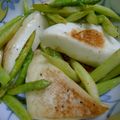 myukitty's cooksnap of when they made アスパラ・はんぺん炒め.