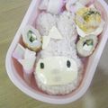 3姉妹ちゃんママ's cooksnap of when they made マイメロディー弁当♪（キャラ弁）.
