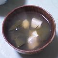 とのみん's cooksnap of when they made めかぶ茶でお吸い物.