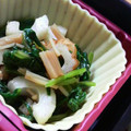 徹嫁っち's cooksnap of when they made ほうれん草☆ちくわ☆なめたけ　混ぜて～♪.