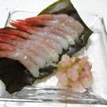 poqam's cooksnap of when they made 甘エビの昆布〆.