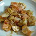 Nekozame's cooksnap of when they made ☆鮭とじゃがいもの味噌バター炒め☆.