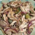 ☆SHuge's cooksnap of when they made きゅうりと鶏肉のピリ辛和え.