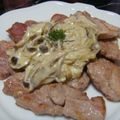 波波子's cooksnap of when they made 豚ヒレ☆きのこクリームソース.