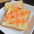 あいーぷ's cooksnap of when they made ☆ﾋﾟﾘ辛ｯ♪ハムマヨとーすと☆.