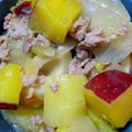 ちゃんきよ's cooksnap of when they made さつまいもとじゃがいもの豚バラ甘味噌煮.