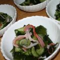 ｍｉｙａｋｕｎ's cooksnap of when they made ✿簡単✿麺つゆでﾜｶﾒとｷｭｳﾘの酢の物.