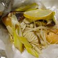 mcc5646's cooksnap of when they made くっつかない！鮭ときのこのホイル焼き✾.