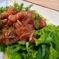 ぴーココ's cooksnap of when they made マグロのユッケ風サラダ.