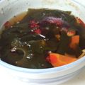 CoffeeCoco's cooksnap of when they made ✿えのきとわかめのピリ辛スープ✿.