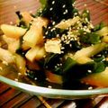 うれはれ's cooksnap of when they made すいかの皮とわかめのピリ辛ポン酢和え.