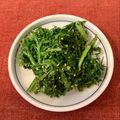 caruga's cooksnap of when they made ニンジンの葉のゴマ和え.