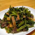 いなえもん's cooksnap of when they made あっさり中華♪砂肝と空芯菜のニンニク炒め.