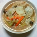 pucyipan's cooksnap of when they made 野菜いっぱい、うちの餃子スープ.