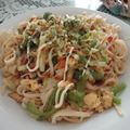 なこなここ's cooksnap of when they made 我が家の焼きそば風スパゲティー.