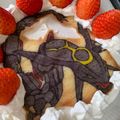 su_maman's cooksnap of when they made 感動!!印刷したみたいなキャラケーキ☆.