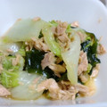qoouru's cooksnap of when they made キャベツとワカメとツナの和えもの.