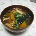 kimiko2564's cooksnap of when they made かぼちゃのお味噌汁.