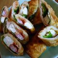モシモシmama's cooksnap of when they made 焼きさけあらほぐしdeさっぱり春巻き.