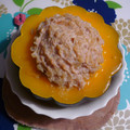 cheesedog's cooksnap of when they made かぼちゃ丸ごと　鶏肉詰めちゃいました！！.