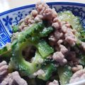 yappyパクパク's cooksnap of when they made 生姜がみそっ☆肉ゴーヤ炒め.