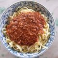 おひさまのとも's cooksnap of when they made 我が家のミートソースパスタ☆.