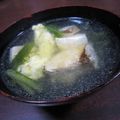 JUNSEIママ's cooksnap of when they made ハマチのアラの胡麻スープ.