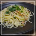 mskmsk's cooksnap of when they made Ｗで香る～☆三つ葉とワサビの和風パスタ.