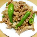 シャンプーハット's cooksnap of when they made ☆豚バラとしし唐のチャチャット炒め☆.