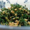 たよたひママ's cooksnap of when they made にんじんの葉の胡麻和え.