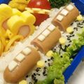 ナオボ's cooksnap of when they made ころころウインナーで電車のお弁当♪.
